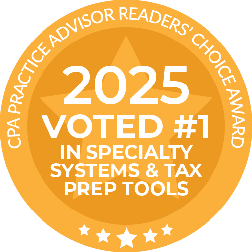 CPA Readers’ Choice Award #1 Specialty Systems & Tax Prep Tools