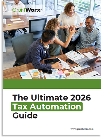GruntWorx eBook Cover - The Ultimate 2026 Tax Automation Guide