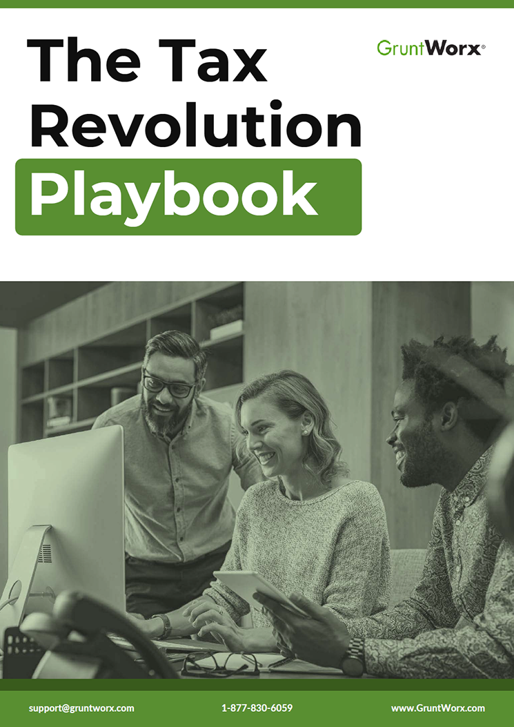 GruntWorx eBook Cover - The Tax Revolution Playbook