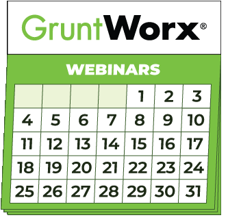 Clip art image of a GruntWorx branded wall calendar