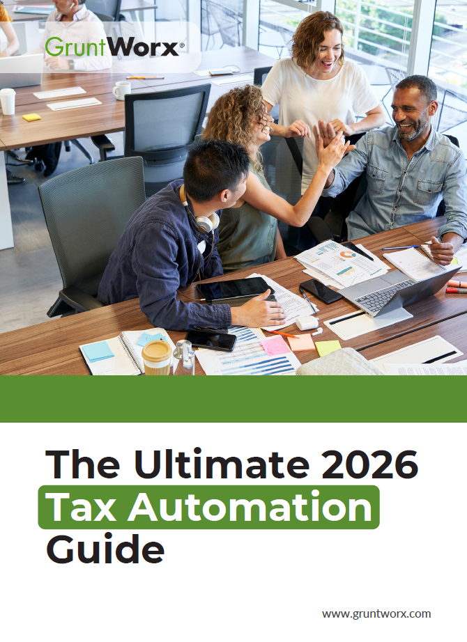 GruntWorx eBook Cover - The Ultimate 2026 Tax Automation Guide